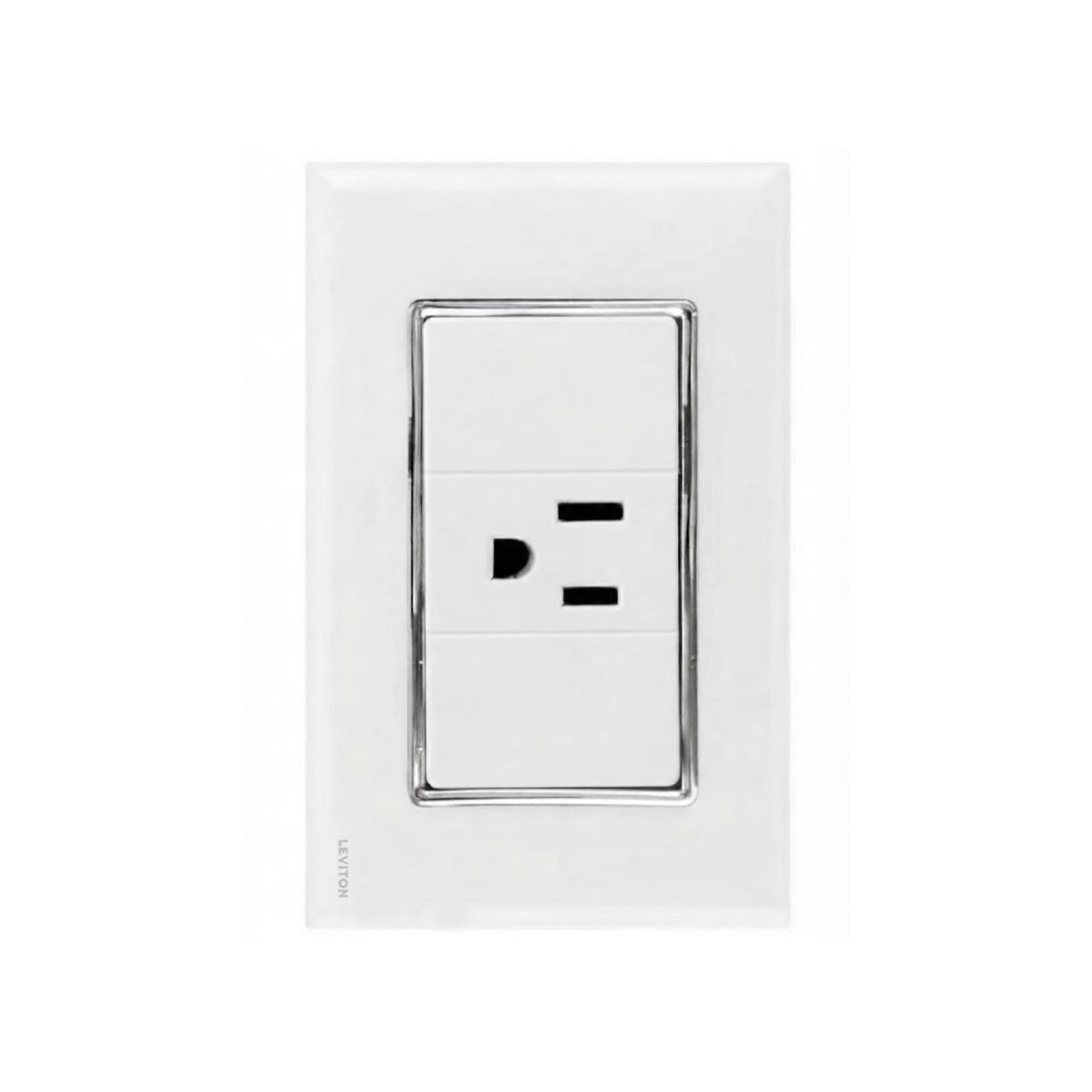 Placa de Cristal con 1 Contacto Blanco Stalo Kristalo Leviton