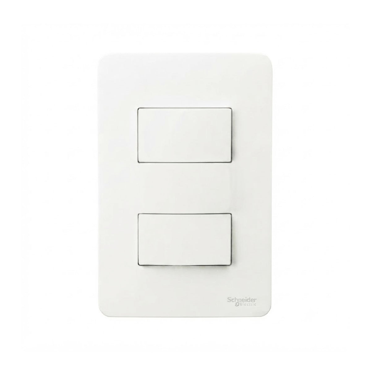 Placa con 2 Apagadores Sencillos Blanco Orion Schneider Electric
