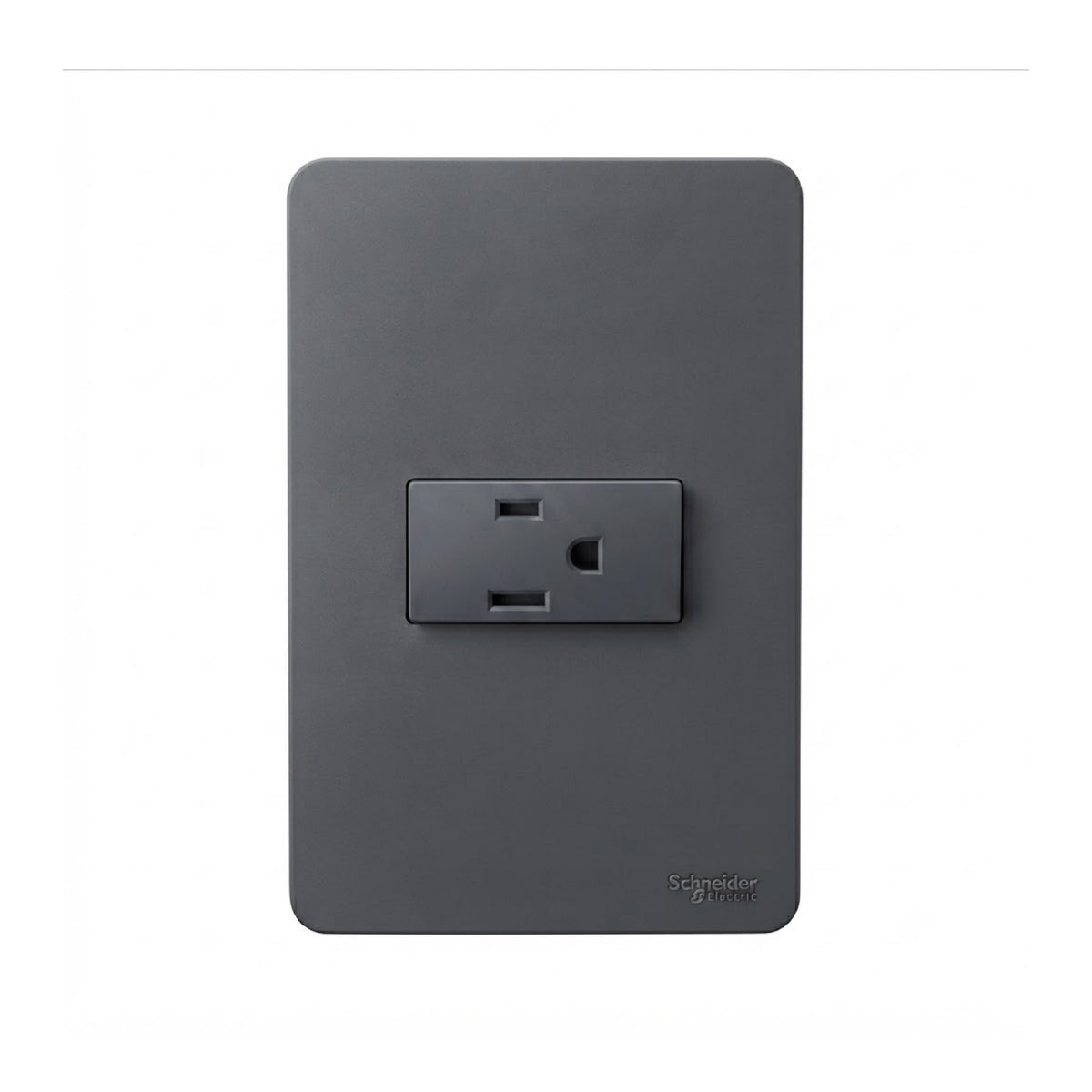 Placa con 1 Contacto 2P+T Negro Orion Schneider Electric