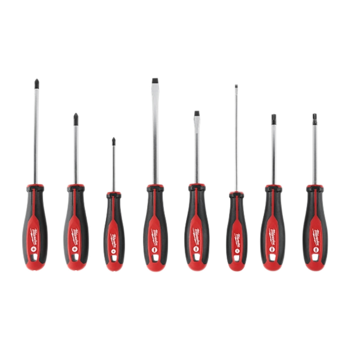 Kit de 8 Destornilladores con ECX Milwaukee