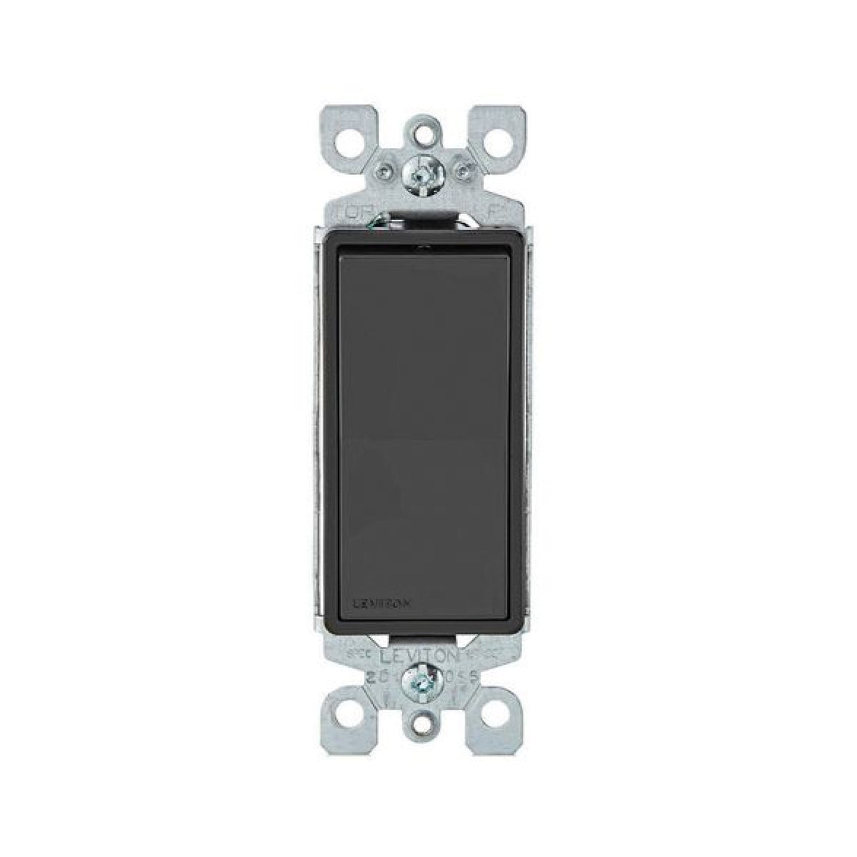 Apagador Sencillo 15A Negro Decora Leviton