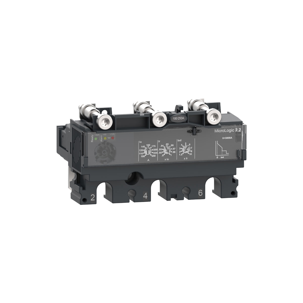 Unidad de Disparo Micrologic 2.2, Compact NSX100/160/250,3 Polos, Protecciones Electrónicas Básicas, 40A Schneider Electric C1032D040