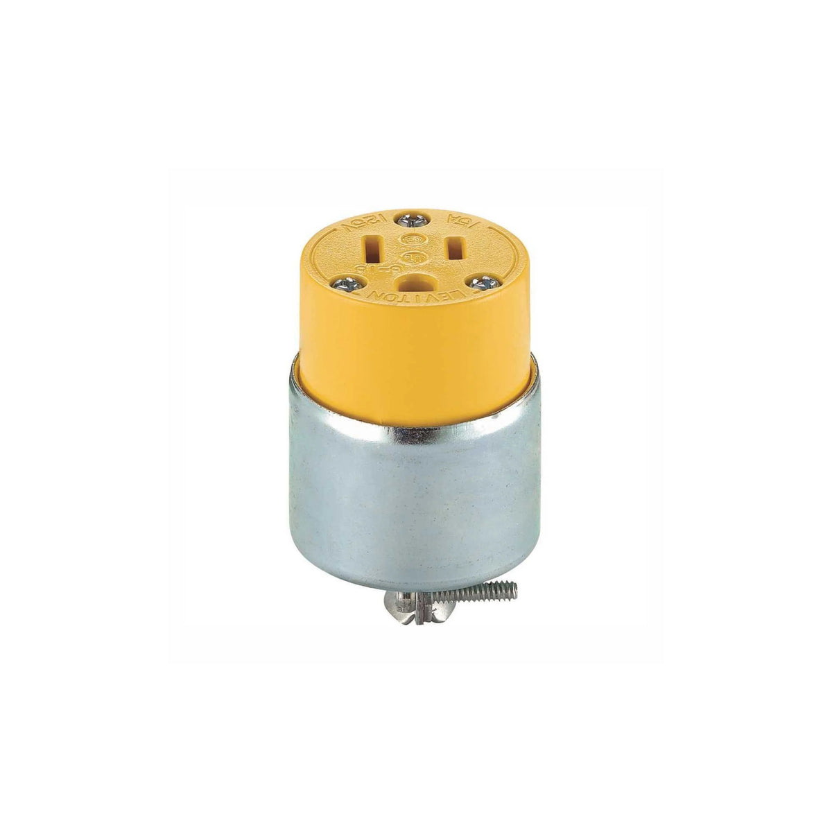 Conector Blindado Grado Comercial 15A 125V 2P 3H NEMA 5-15R Leviton