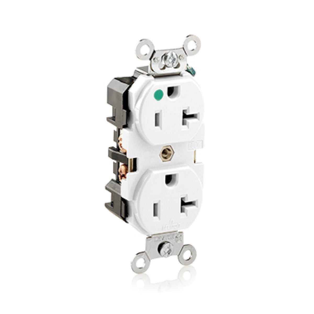 Contacto Dúplex Grado Hospital Blanco Leviton