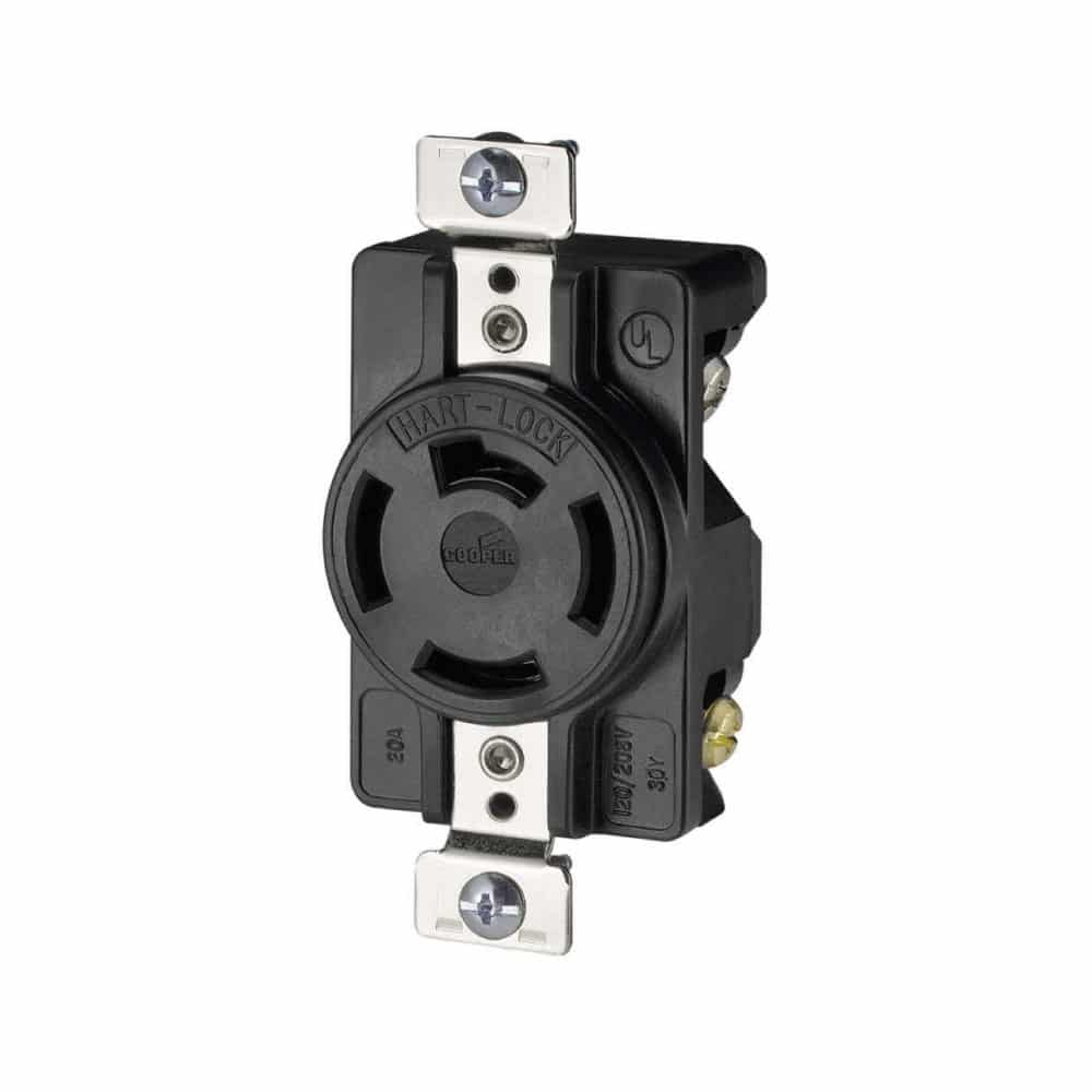 Conector para 20A 3P 4H Negro Arrow Hart Eaton
