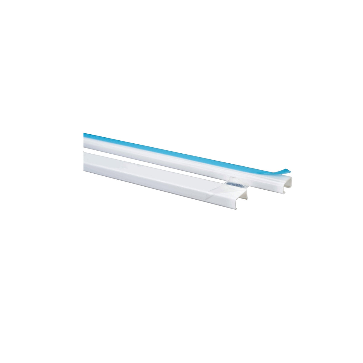 Mini Canaleta Dexson de 1.1 Metros de Largo, 13 MM Ancho, 7 MM Alto, Color Blanco, con Adhesivo Schneider Electric DXN10421