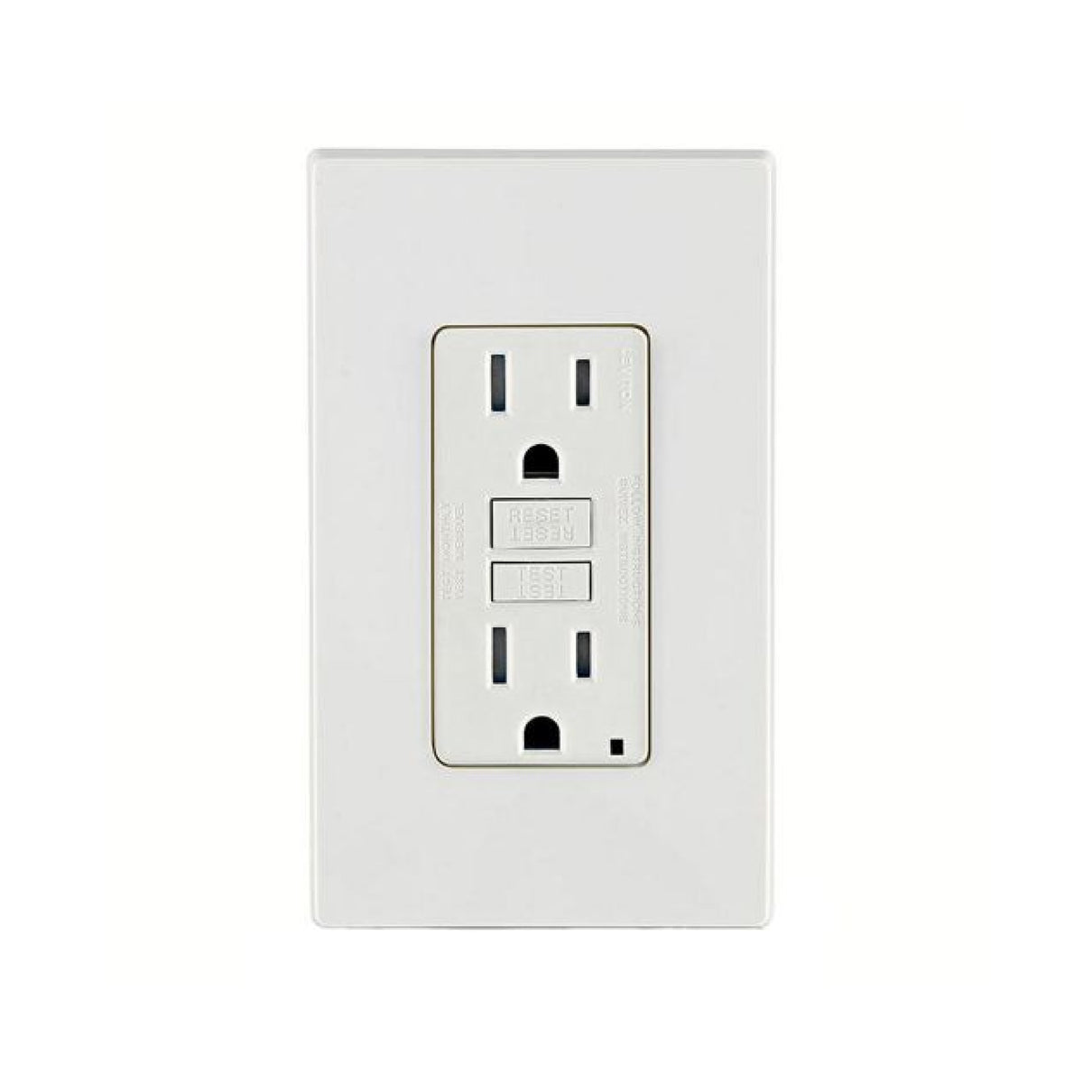 Placa con Contacto Dúplex GFCI 15A Blanco Leviton