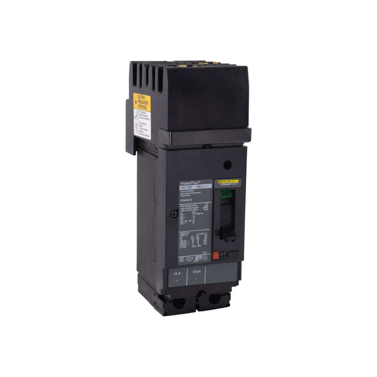 H 18 kA 2 P 600V 30A Fase Bc Schneider Electric HDA260304