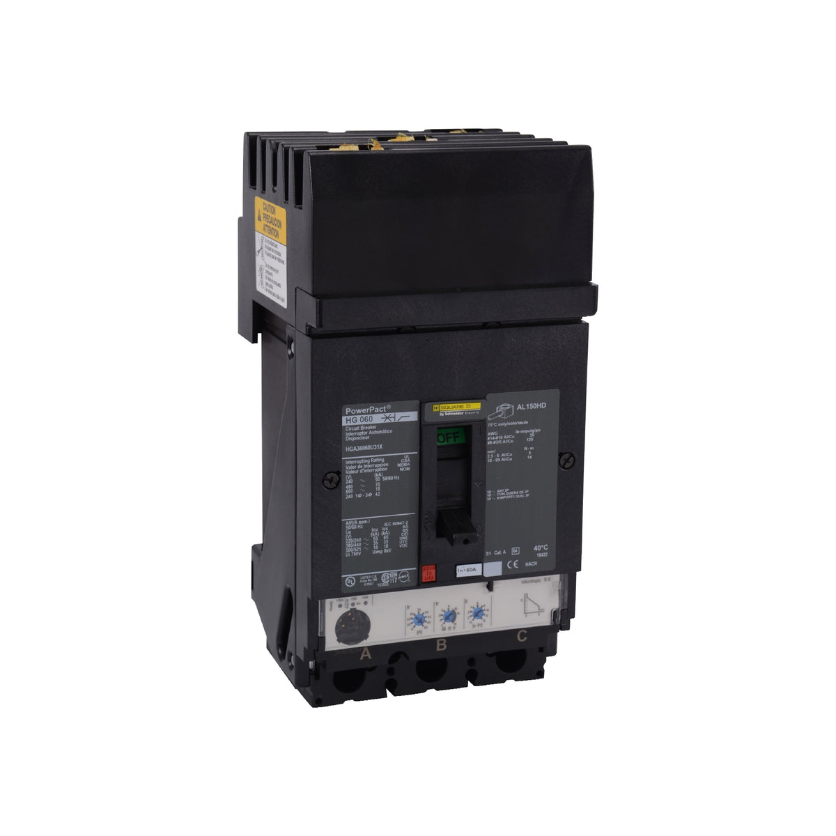 H 35 kA @480v 3 P 150A Schneider Electric HGA36150U33X