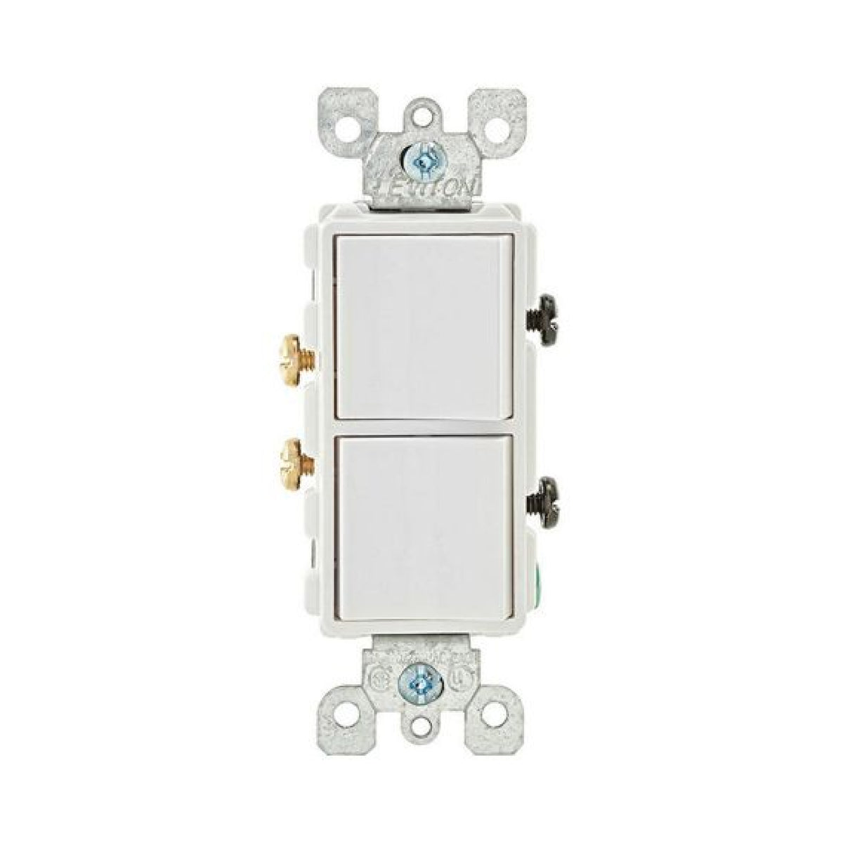 Apagador Doble 15A Blanco Decora Leviton