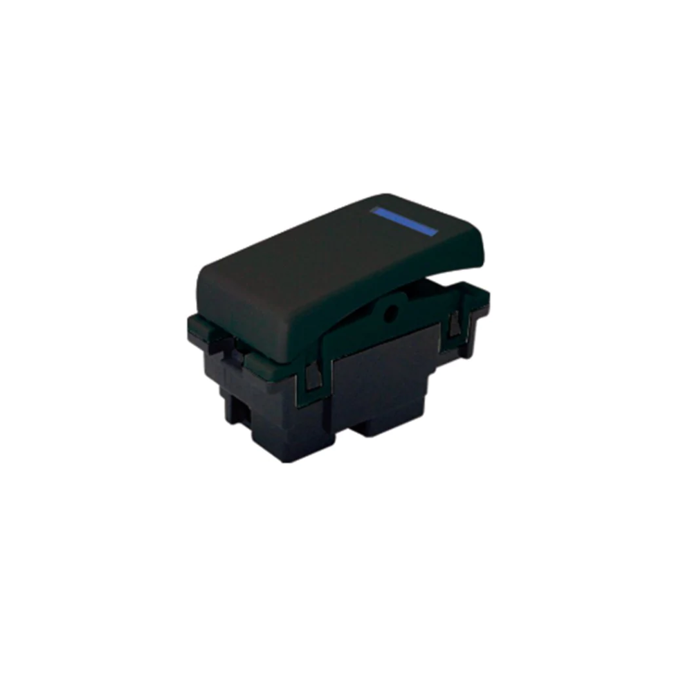 Interruptor sencillo LED 15A 127V color Negro Royer 100 Eaton