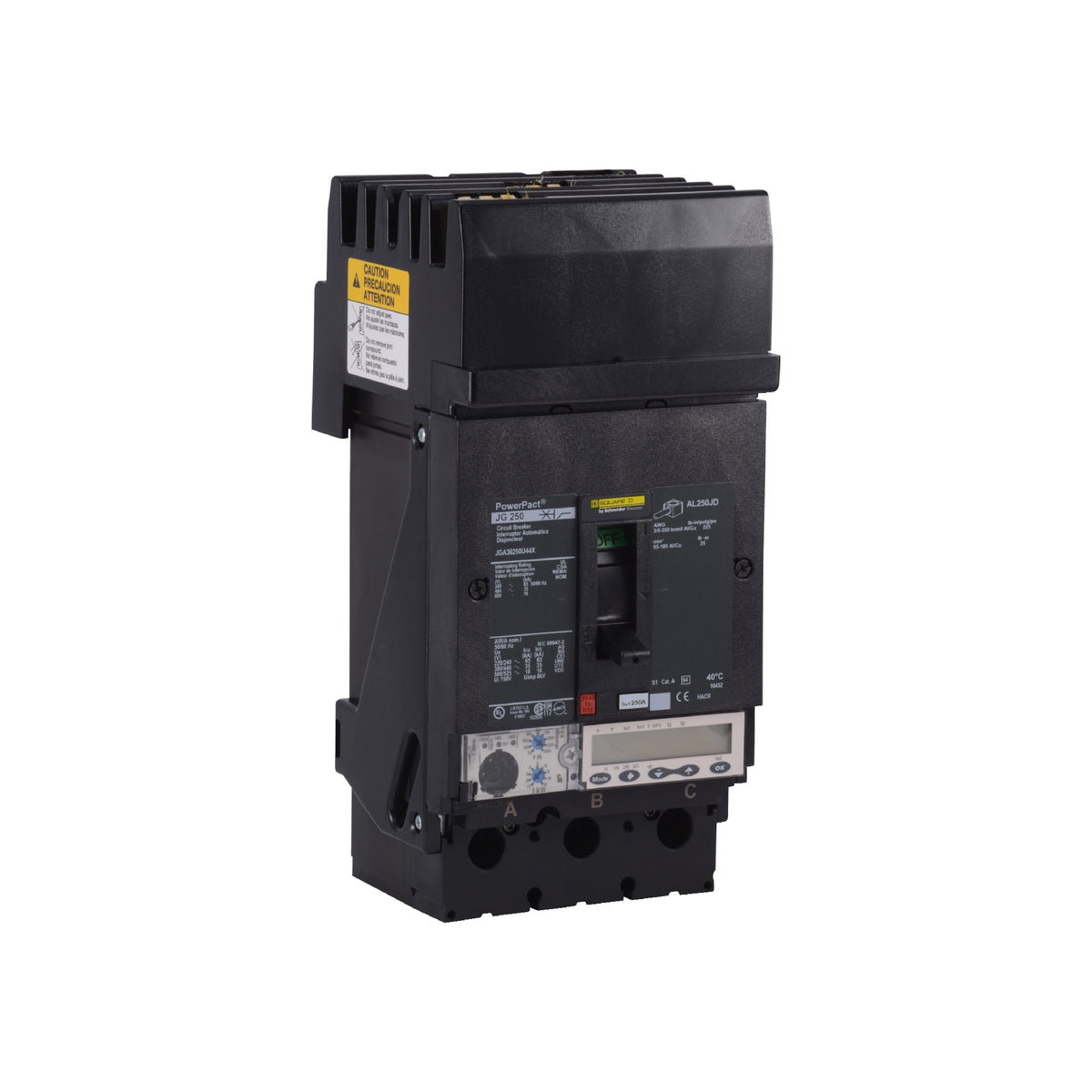 J 35 kA @480v 3 P 250A Schneider Electric JGA36250U44X