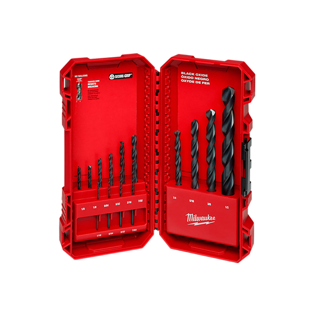 Juego Brocas THUNDERBOLT™ Óxido Negro Milwaukee