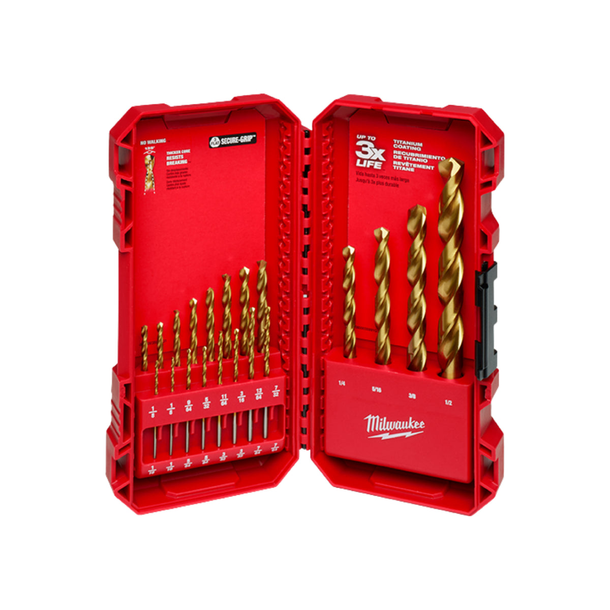 Juego Brocas de Titanio THUNDERBOLT™ (20 pzs.) Milwaukee