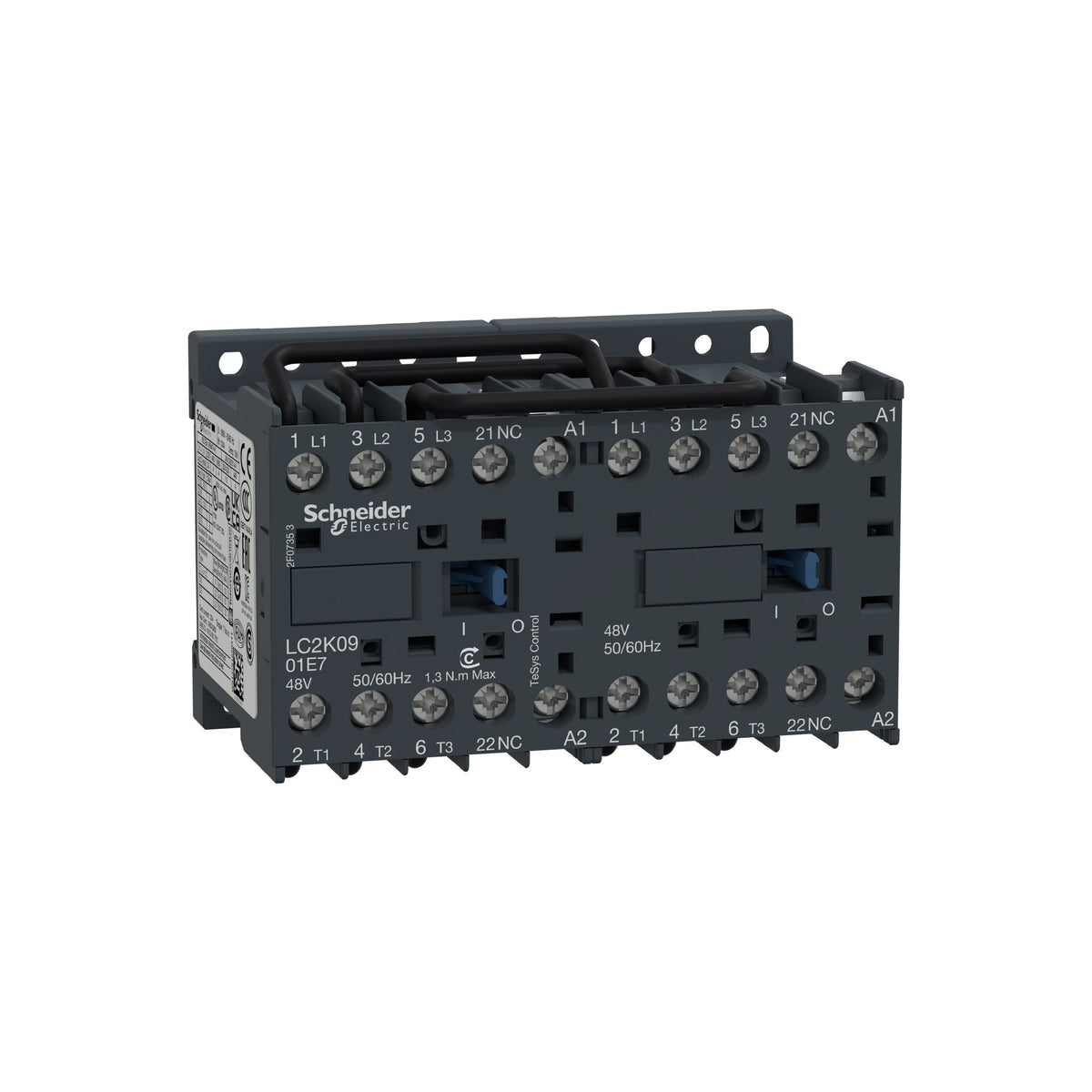 Tesys K-Contactor Inversor 3 P AC-3-<=440 V 9 A-Bobina 110 V CA Schneider Electric LC2K0901F7