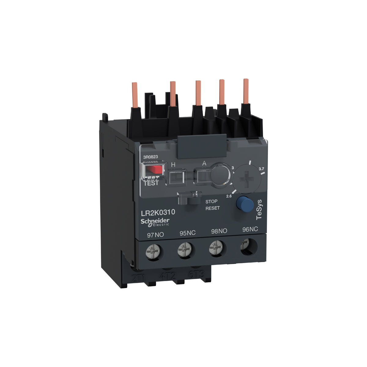 Tesys K-Relevador S Térmicos Diferenciales-Clase 10 A-2,6...3,7 A Schneider Electric LR2K0310