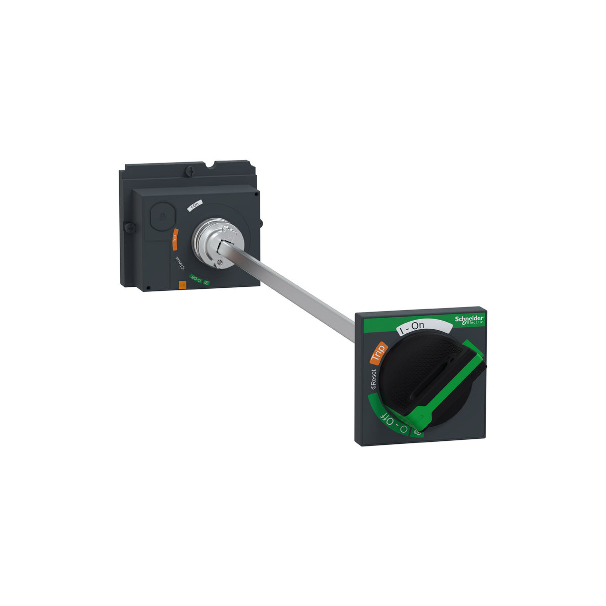 Mango Giratorio Extendido, Compact NSX100/160/250, Mango Negro, Longitud del Eje de 185 MM a 600 MM, IP55 Schneider Electric LV429338T