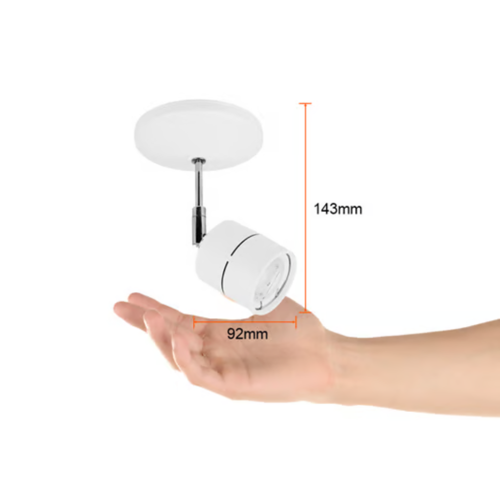 Lámpara de techo dirigible GU10 6W Blanco Tecnolite