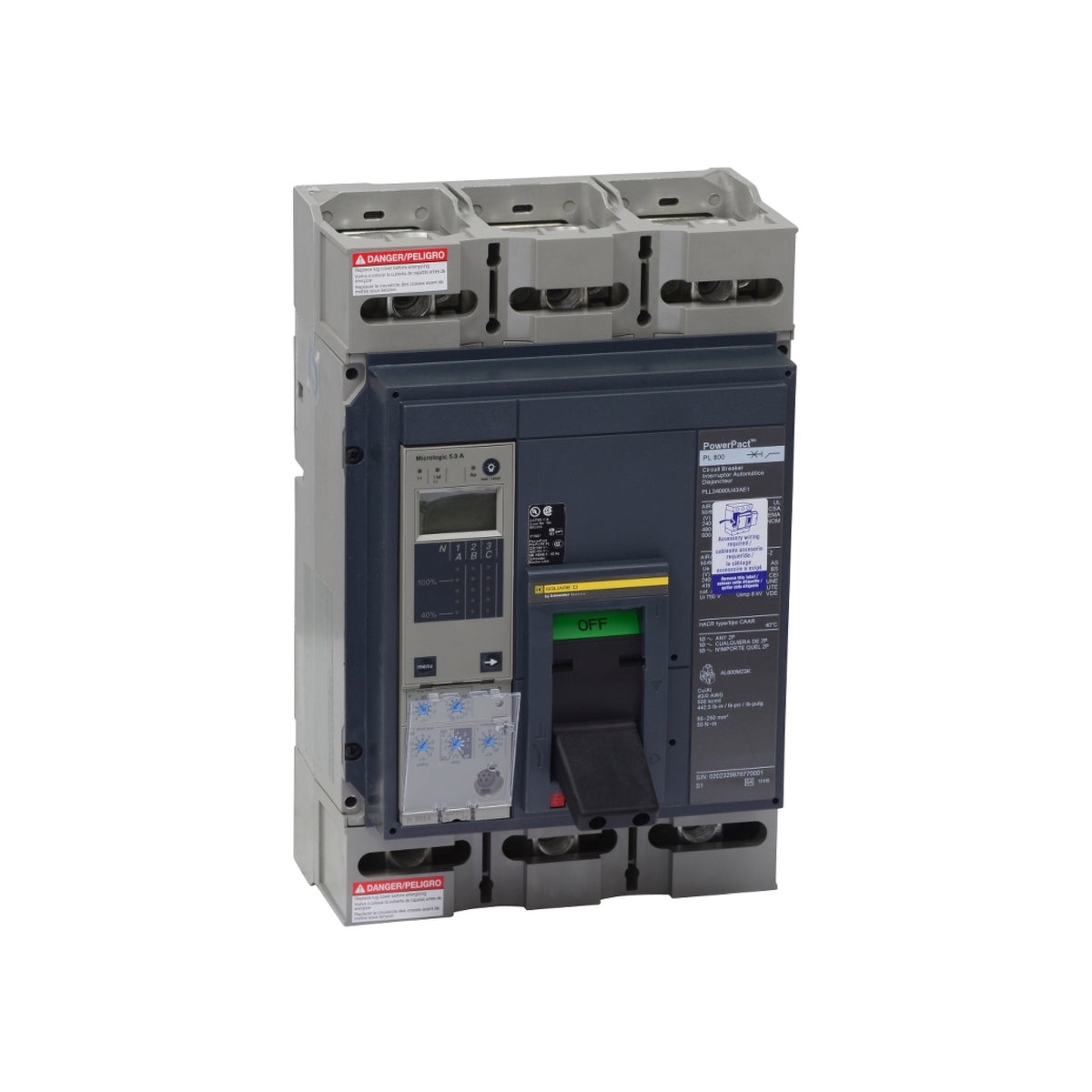 P 65 kA 3 P 600V 800A Schneider Electric PJL36080U41A