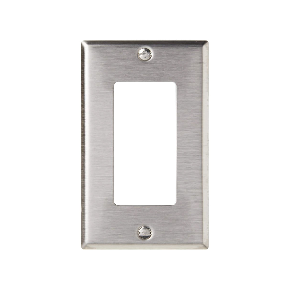 Placa de Acero Inoxidable Plata Decora Leviton