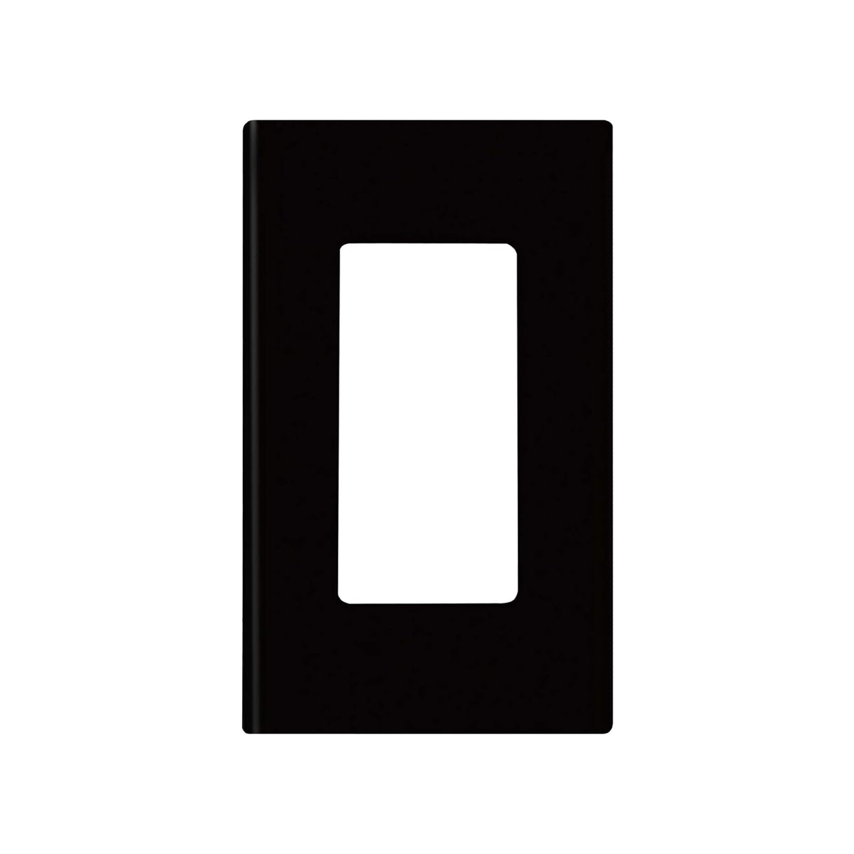 Placa de 1 Ventana Negro Decora Plus Leviton