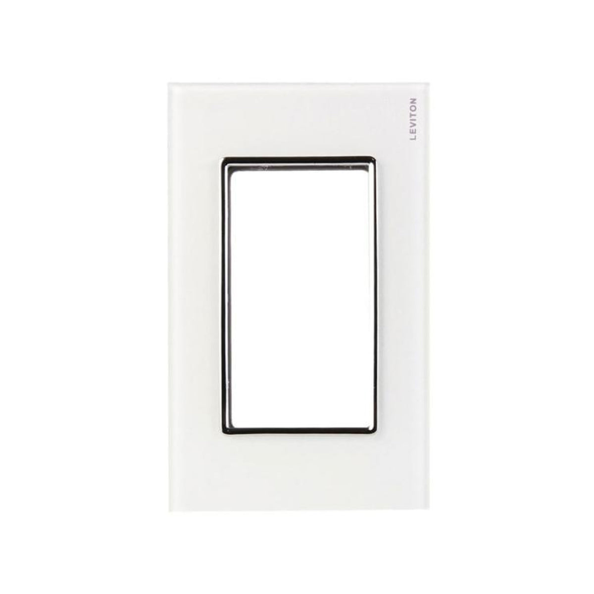 Placa de 3 Módulos Blanca Cristal Blanco Stalo & Kristalo Leviton