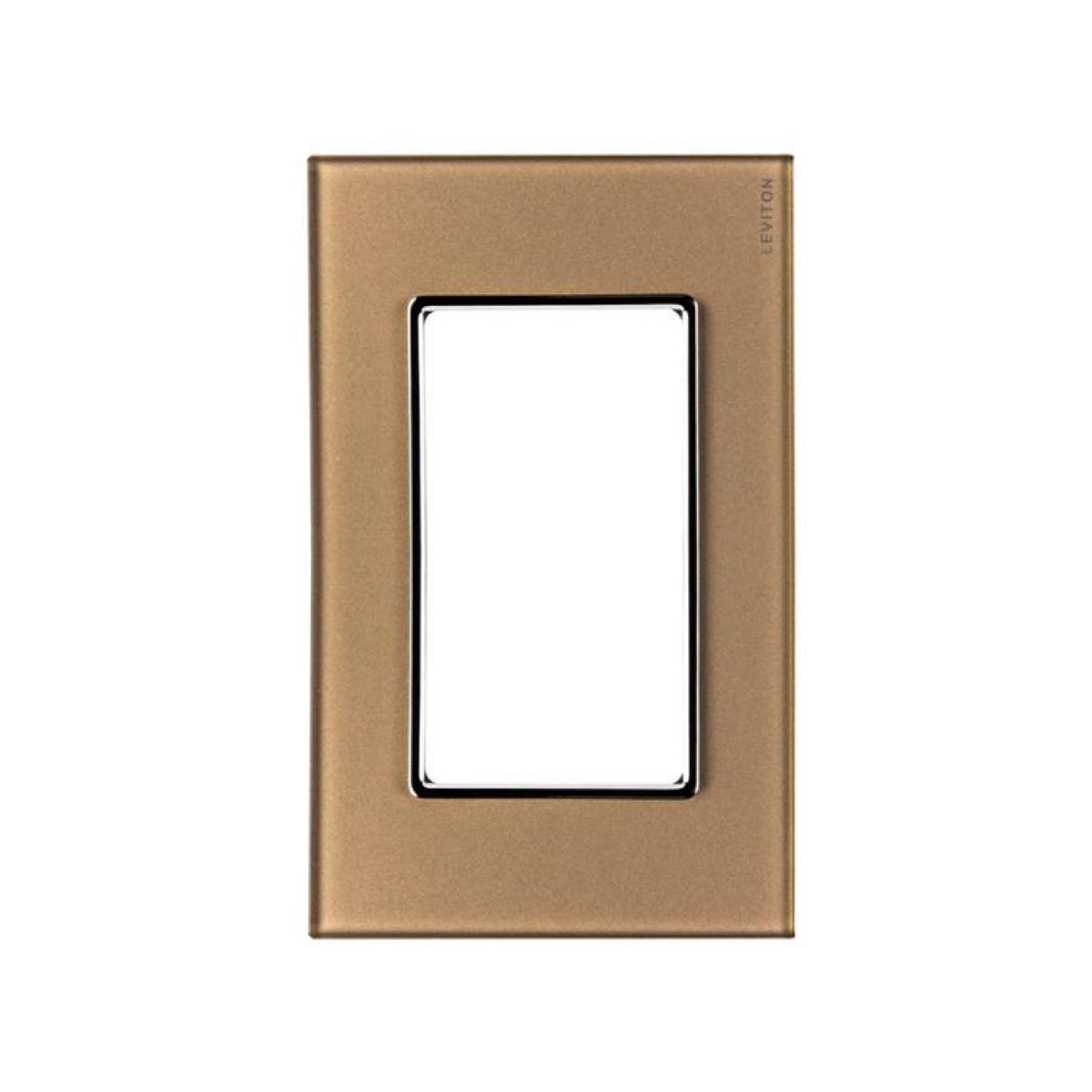 Placa de 3 Módulos 1/3 Dorado Stalo & Kristalo Leviton
