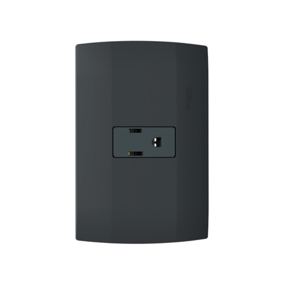 Placa Armada con Contacto 2P+T color Negro Marisio Schneider Electric MWD60277