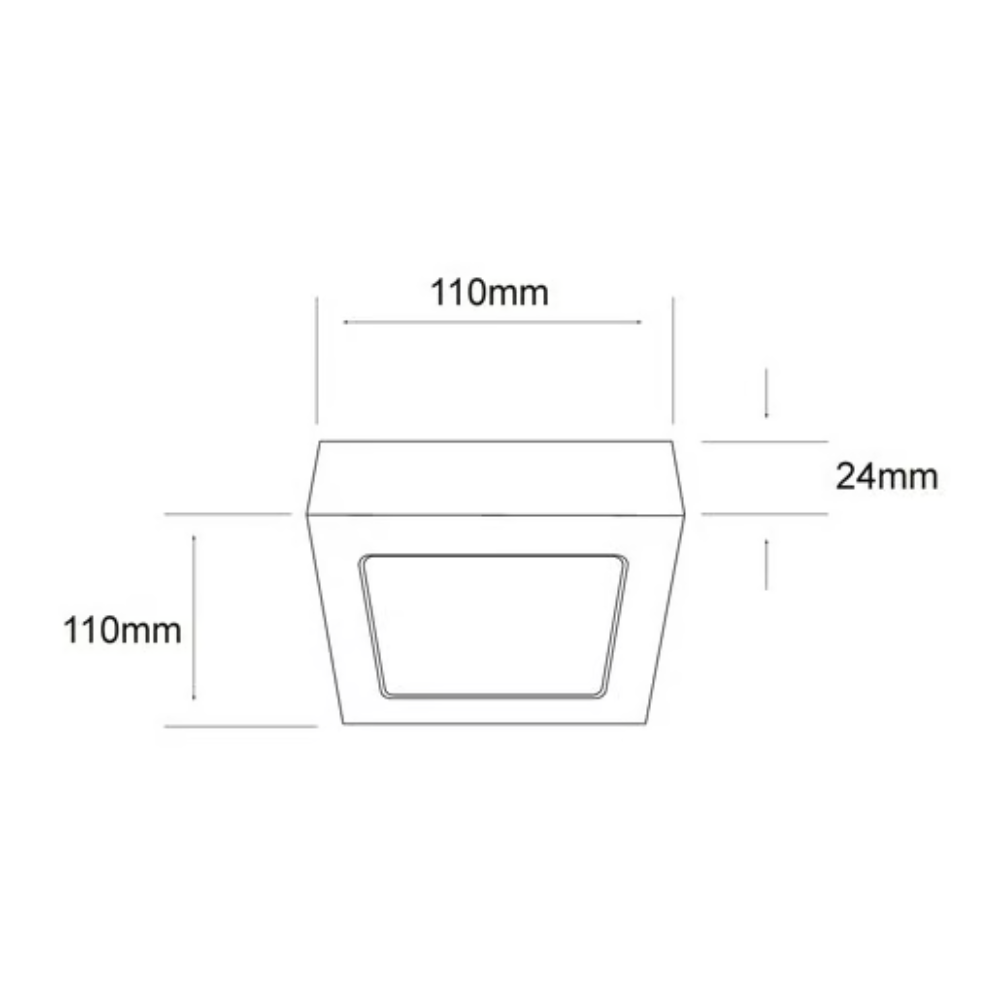 Plafón LED Luz Cálida 6W Blanco Algedi Tecnolite