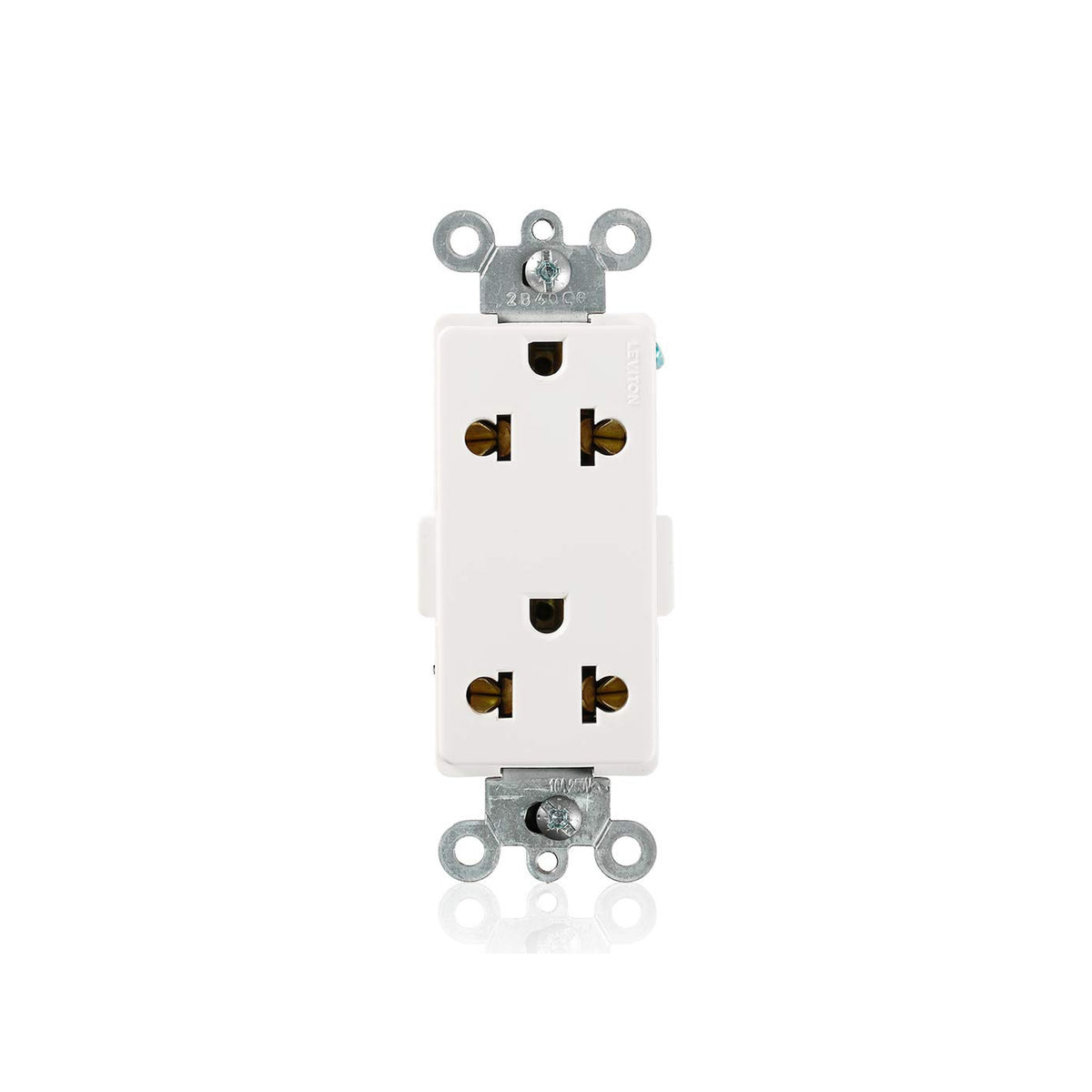Contacto Dúplex Grado Comercial 10/16A 250V 2P 3H Blanco Leviton