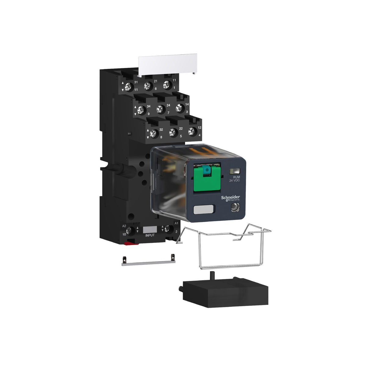 Toma para Relevador Universal-Harmony Ruz-con Contactos Independientes-Conectores Schneider Electric RUZSC3M