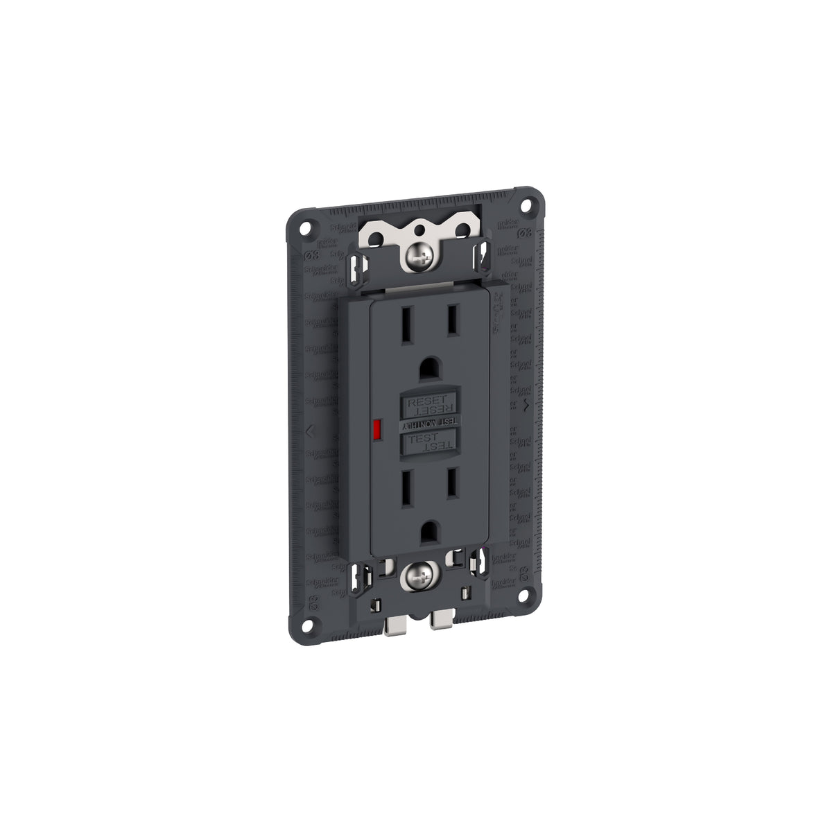 Chasis Armado con Contacto Dúplex GFCI 2P+T 15A Schneider Electric S70327094