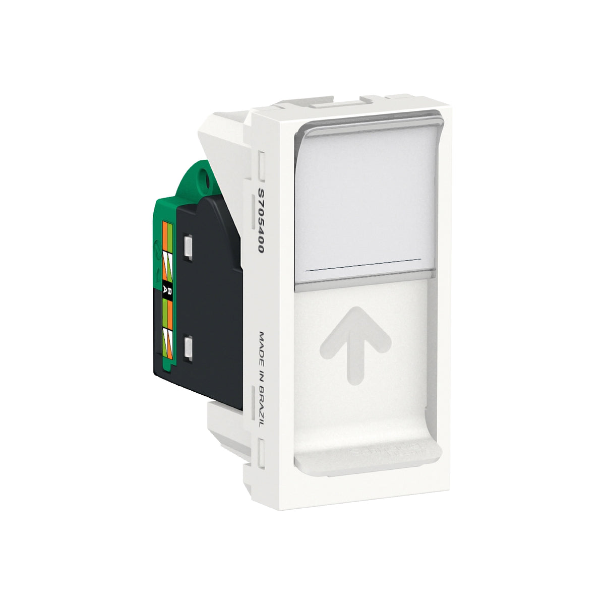 Toma de Datos Tipo RJ45 de Orion en Color Blanco de 1 Módulo y 8 Hilos Schneider Electric S70540004