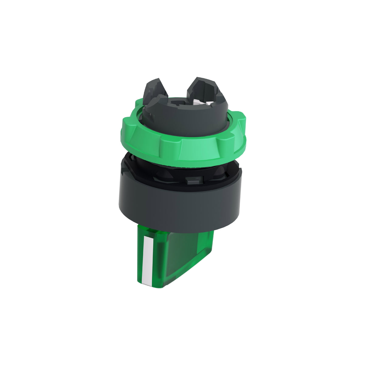 Cabeza Selector Iluminado -2 Posiciones-Ø 22-Verde Schneider Electric ZB5AK1233