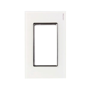 Placa De Kristal M Dulo De Blanco Leviton Leviton Placas Tamex