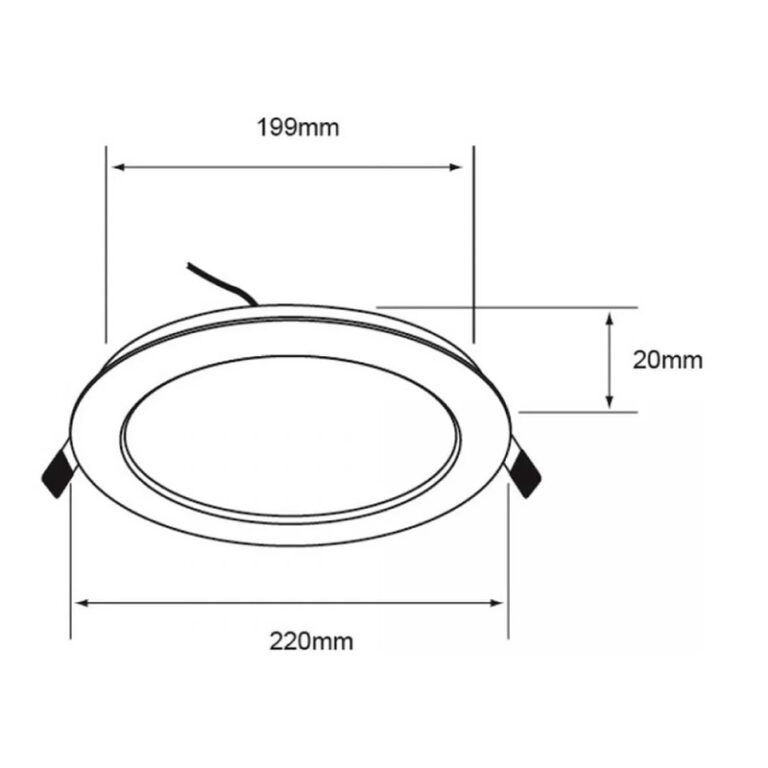 Lámpara techo LED 18W 3000K 1200lm empotrable Blanco Bucaramanga VII