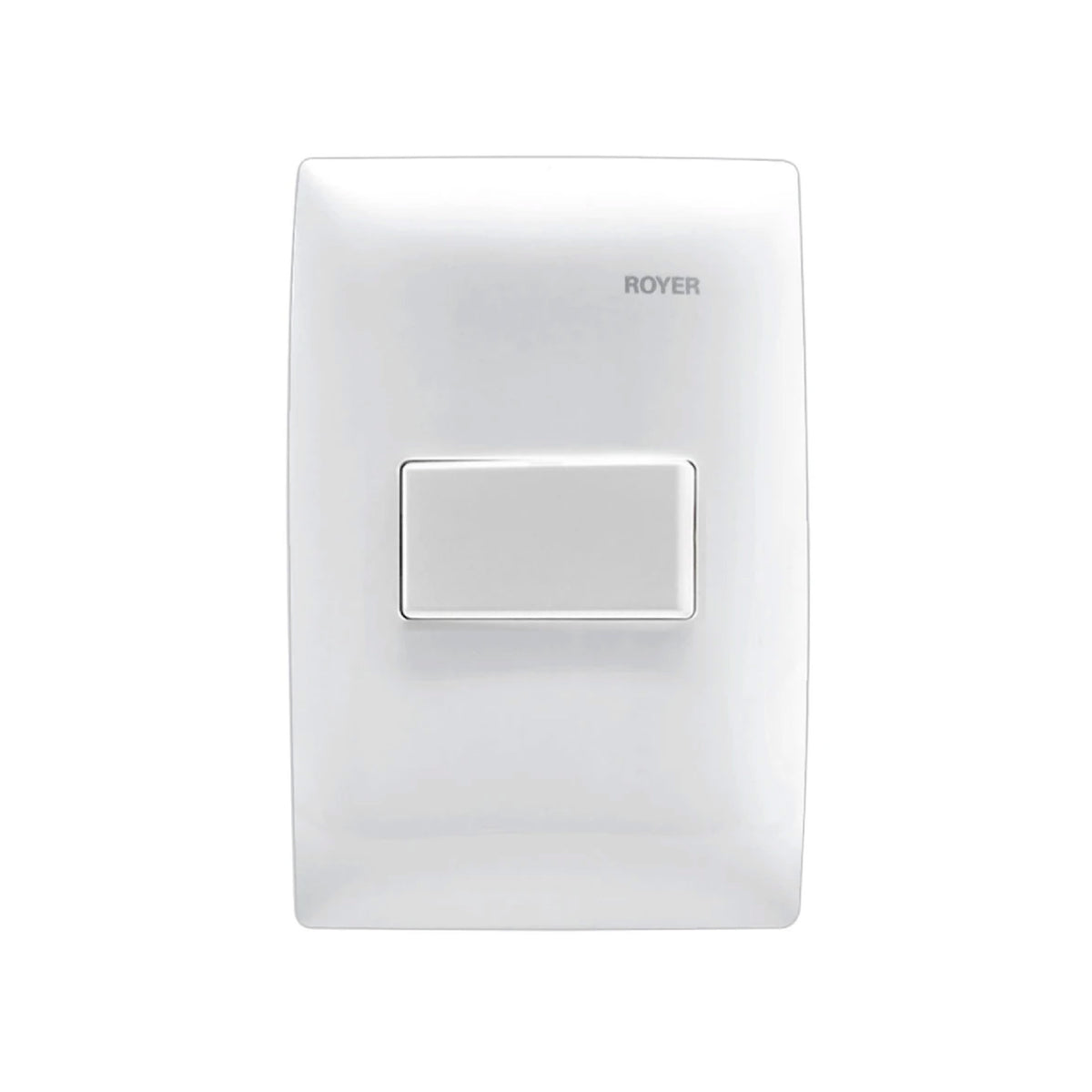 Placa con 1 Apagador Sencillo Blanco Royer 100