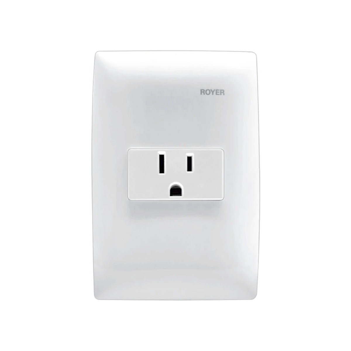 Placa con 1 Contacto Blanco Royer 100