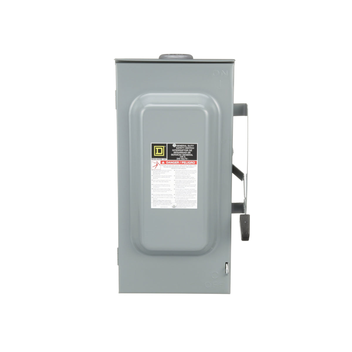 Interruptor de Seguridad sin Porta Fusibles 3 Polos 100 A NEMA 3R Square D Schneider Electric DU323RB