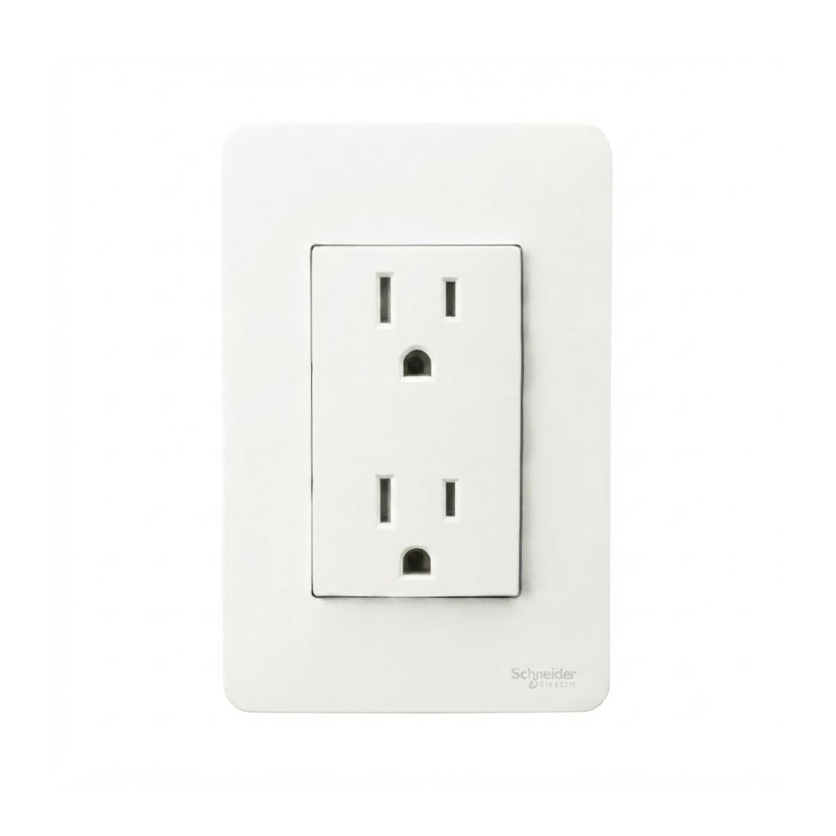 Placa con Contacto Dúplex 2P+T Blanco Orion Schneider Electric