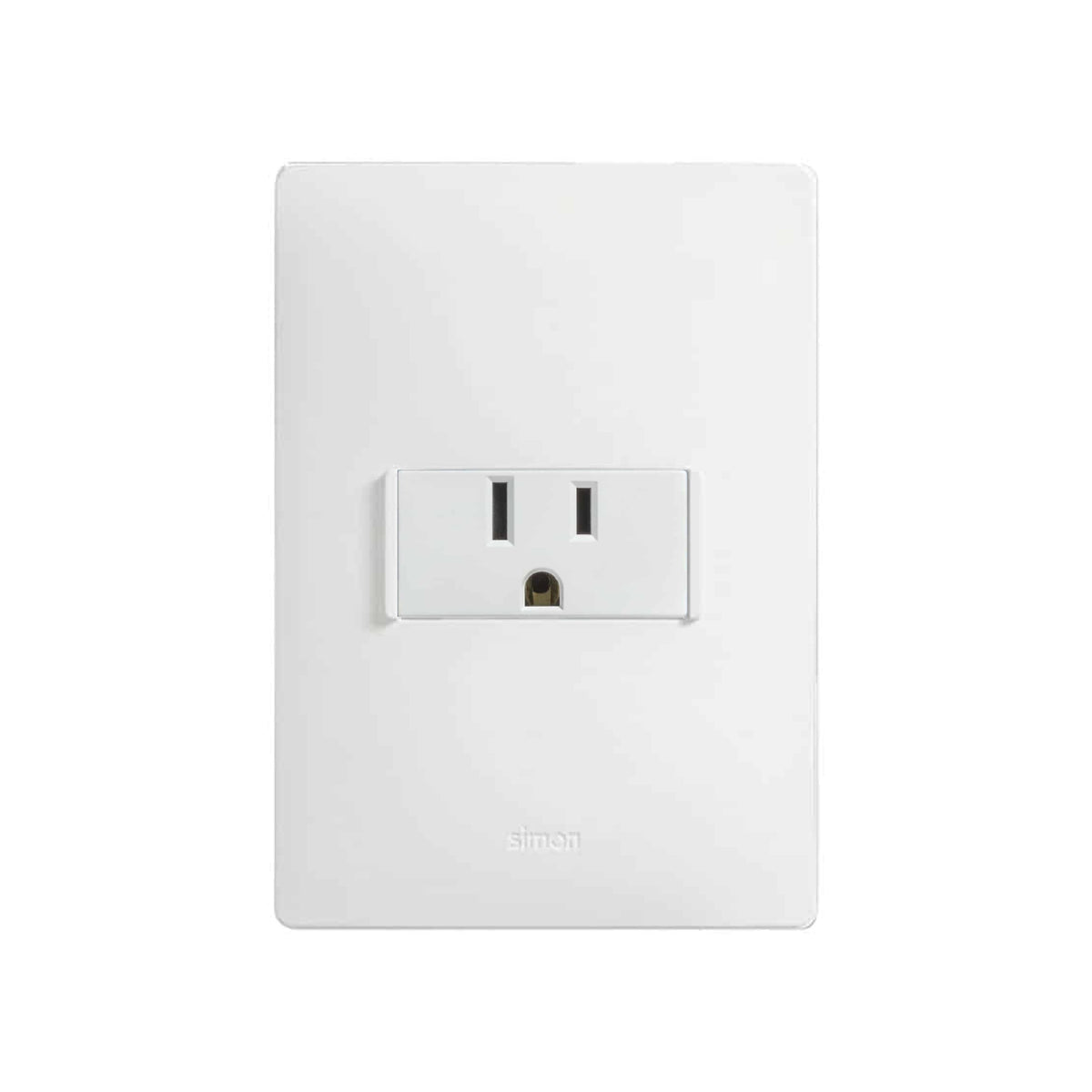 Placa con 1 Contacto 2P+T Blanco Simon 26