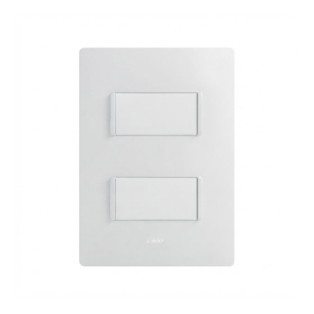 Placa con 2 Apagadores Sencillos Blanco Simon 26