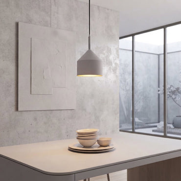 Lámpara colgante E27 8.5W Blanco Tecnolite