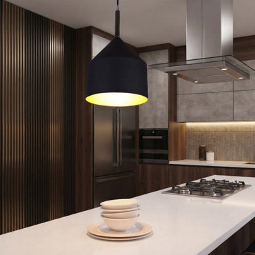 Lámpara colgante E27 8.5W Negro Auva Tecnolite
