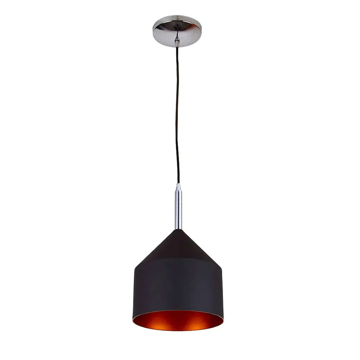 Lámpara colgante E27 8.5W Negro Auva Tecnolite