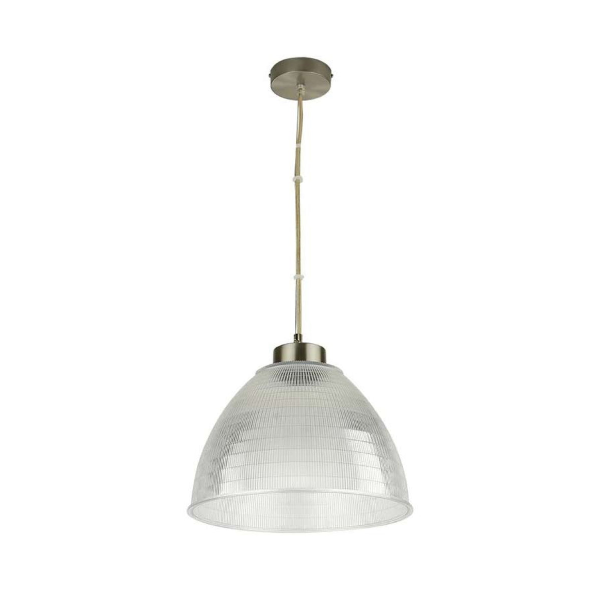 Lámpara colgante E27 15W Policarbonato Rayado Lucca Tecnolite
