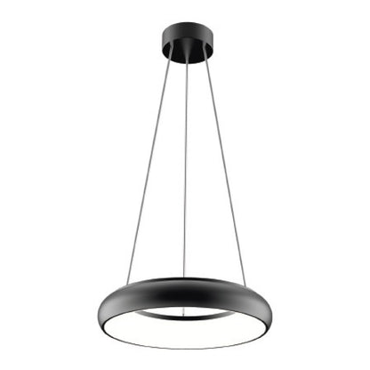 Lámpara colgante Circular LED 25W Negro Luz cálida Satelite Tecnolite