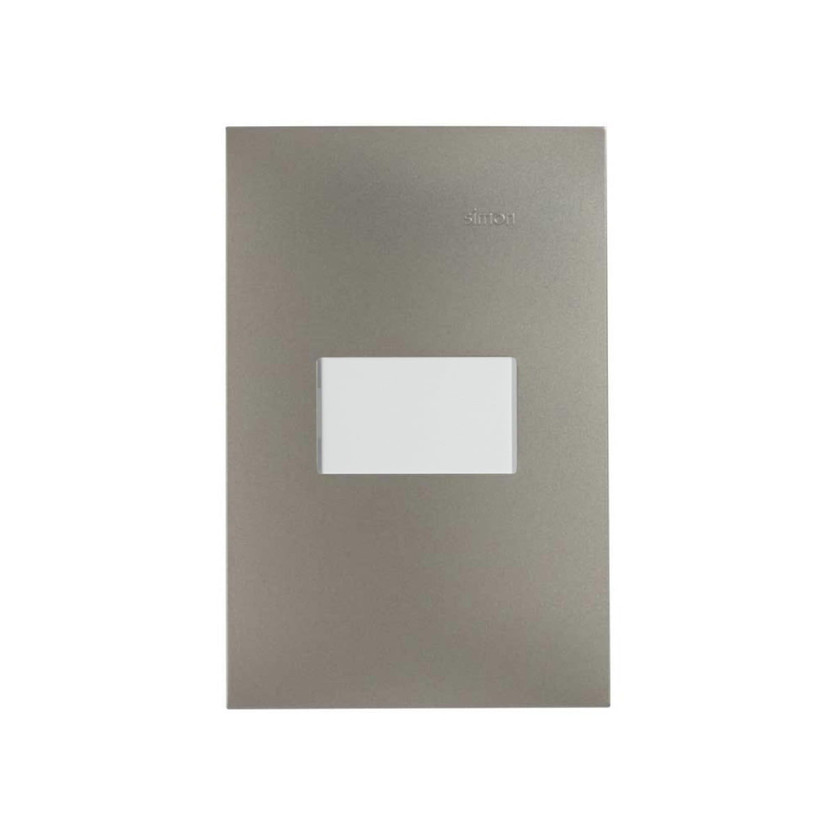 Placa Cava con 1 Apagador Blanco Simon 25