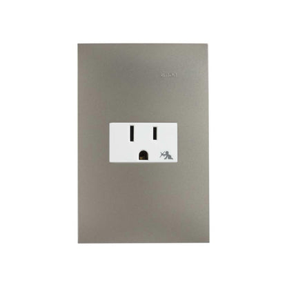 Placa Cava con 1 Contacto 2P+T Blanco Simon 25