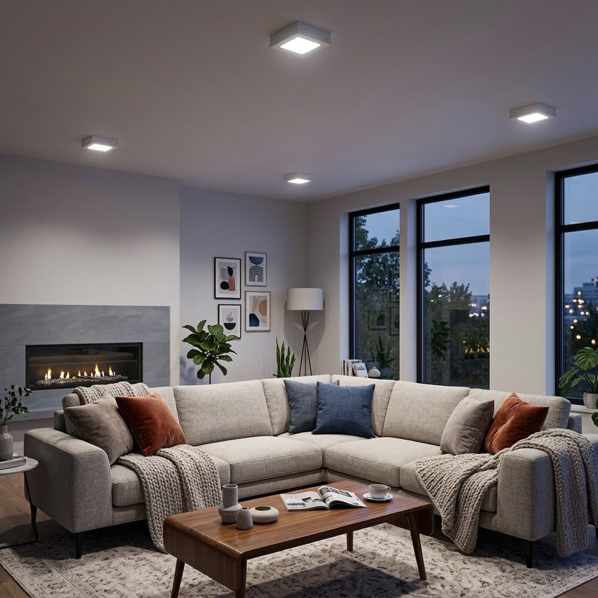 Lámpara de Techo LED Tipo Plafón para Interior Luz Fría  6W Tecnolite